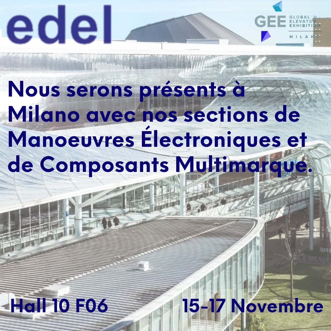 ComponentsEdel's tweet image. Bienvenue Novembre! Le mois de la Global Elevator Exhibition à Milano.
Réservez la date: 👉15-17 Novembre pour nous connaître dans le Hall10 F06.
Nous joignons un lien où vous pouvez vous inscrire gratuitement avec le code d'accès 6300318267
🎟️Ticket!🎟️
ticketonline.fieramilano.it/gee/2023/op/in…