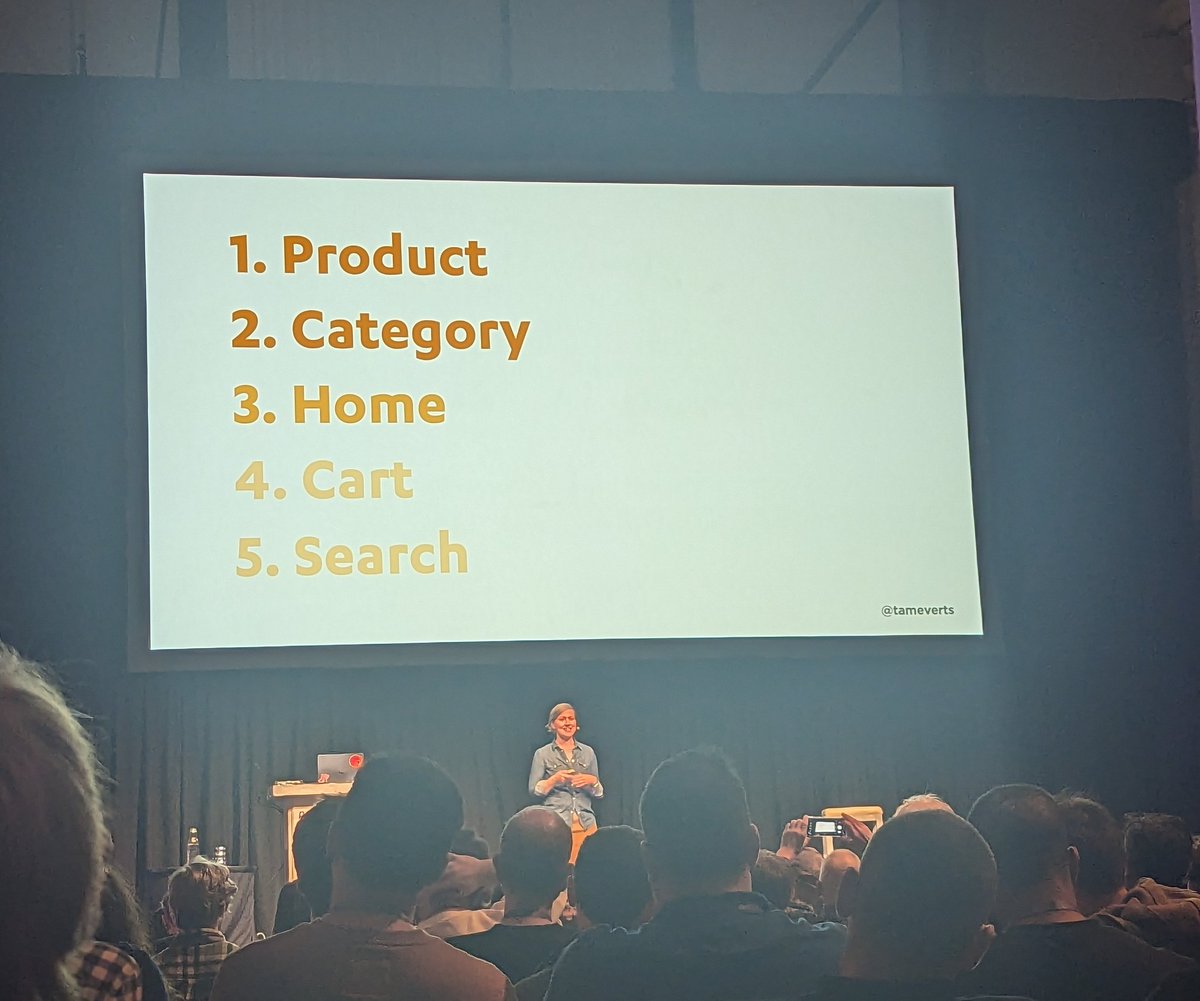 Some pages are more important than others when it comes to performance and conversion. Love this from <a href="/tameverts/">Tammy Everts</a> #perfnow