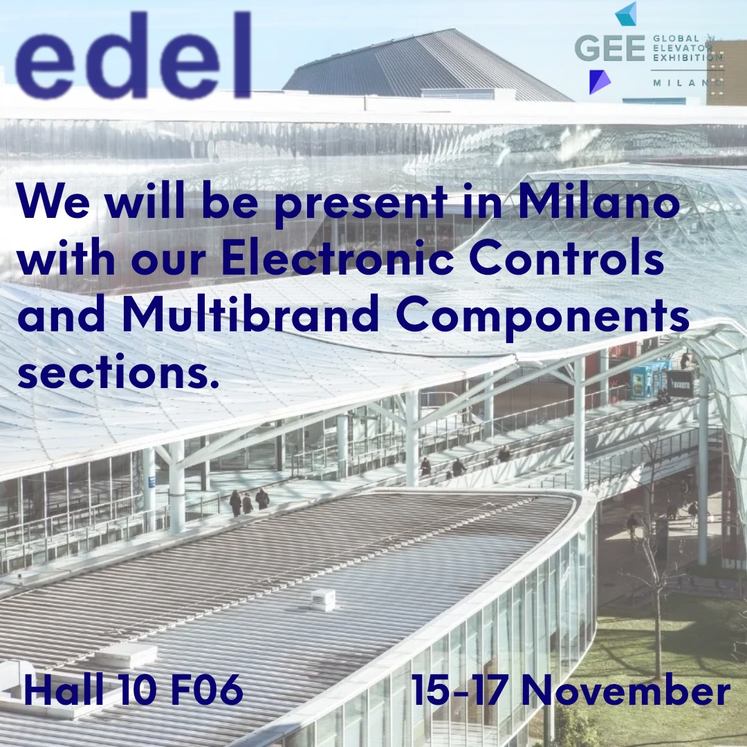ComponentsEdel's tweet image. November is here and the Global Elevator Exhibition is comming!
Save the date!👉 November 15-17, you can visit us in Hall 10 F06
We copy a link where you can register for free, with access code 6300318267
🎟️Ticket!🎟️
ticketonline.fieramilano.it/gee/2023/op/in…
#GEE #Milano #ascensori #edel #november