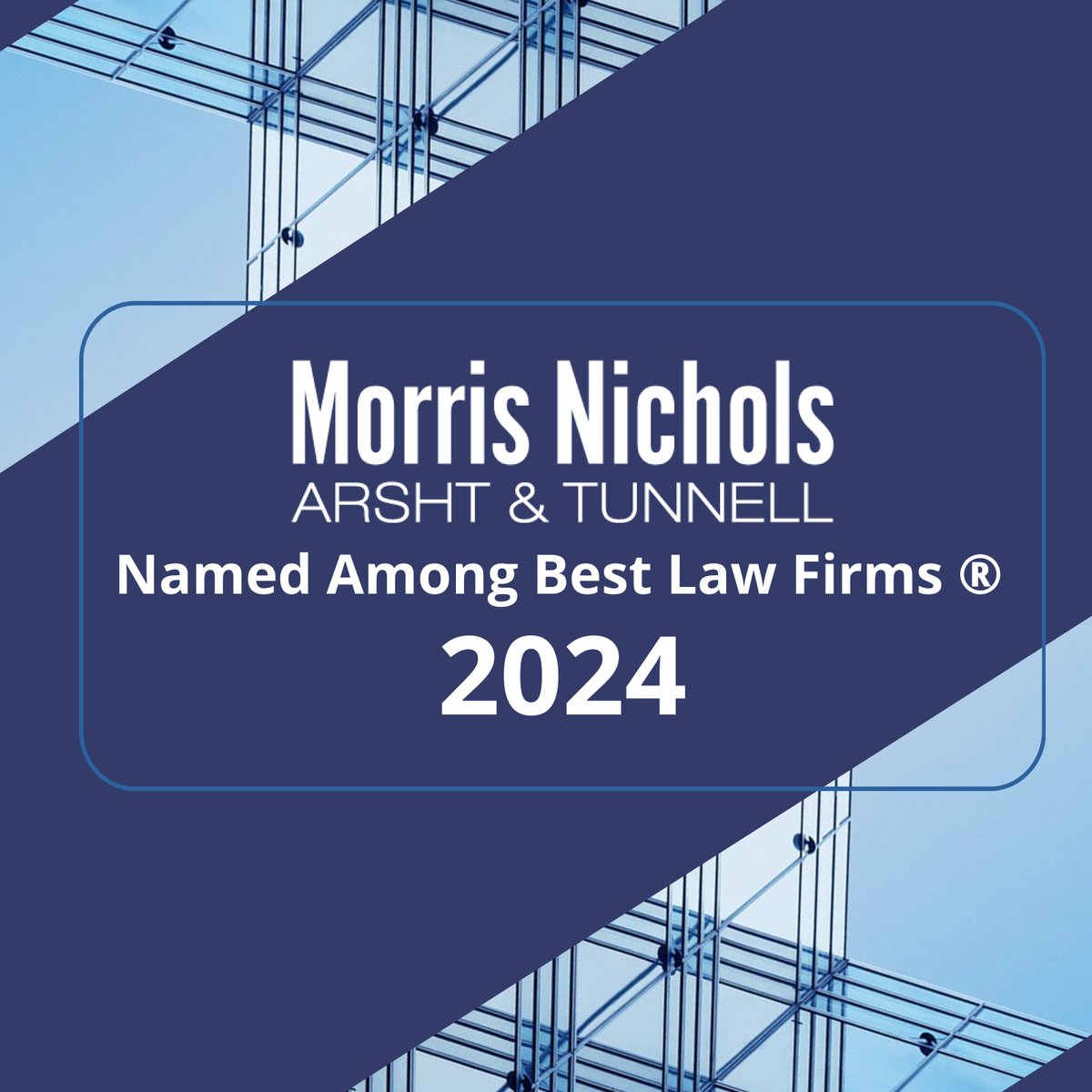 Morris Nichols has been named in the 2024 edition of Best Law Firms® in 20 Delaware practice areas. 

Learn more: bit.ly/2024BestLawFir…

<a href="/BestLawFirms_/">bestlawfirms</a> #BestLawFirms #CorpLaw