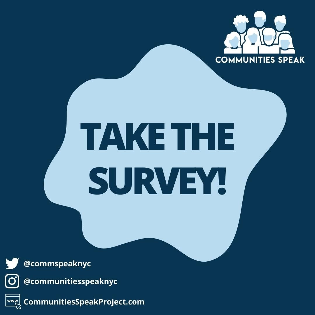 Shape the #NYC policy agenda with your answers!📝 Take the @commspeaknyc survey and share what the City can do to help families and communities thrive👐. Take the survey here: bit.ly/3S7rFkm