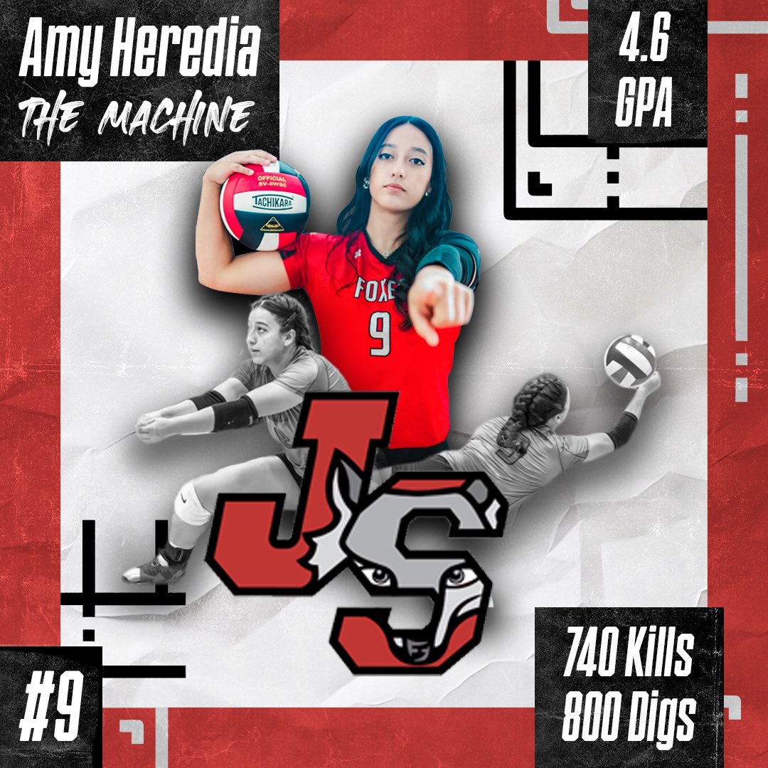 Congratulations to our PSA teammate <a href="/HerediaAmy16/">Amy Heredia</a> on an incredible high school career. It’s not over yet.3 year starter,captain,plays all around for school and club, has a 4.6 gpa and is #2 in her class. She is the Machine because this kid never stops working on or off the court