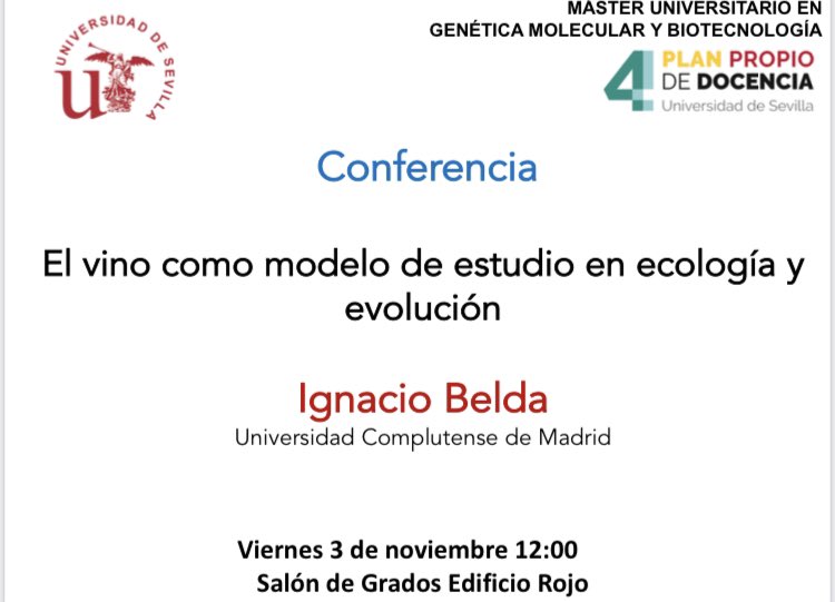 Máster en Genética Molecular y Biotecnología. tweet media