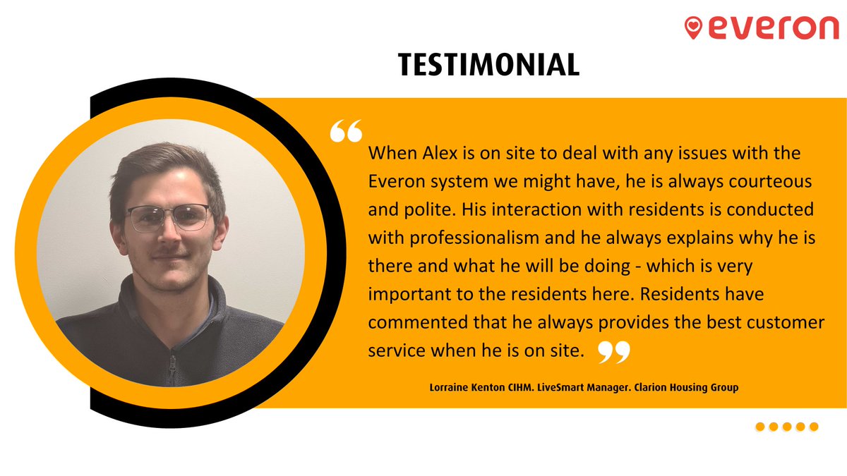 everon_uk's tweet photo. Our aim is to continually deliver innovative digital solutions with excellent service delivery. So we are pleased when our customers feel the same.
Well done Alex Short 👏
#testimonial #customercare #tec #analoguetodigital #digitalswitchover #wardencall @ukthcnews @TSAVoice https://t.co/7hgrdzB7YV