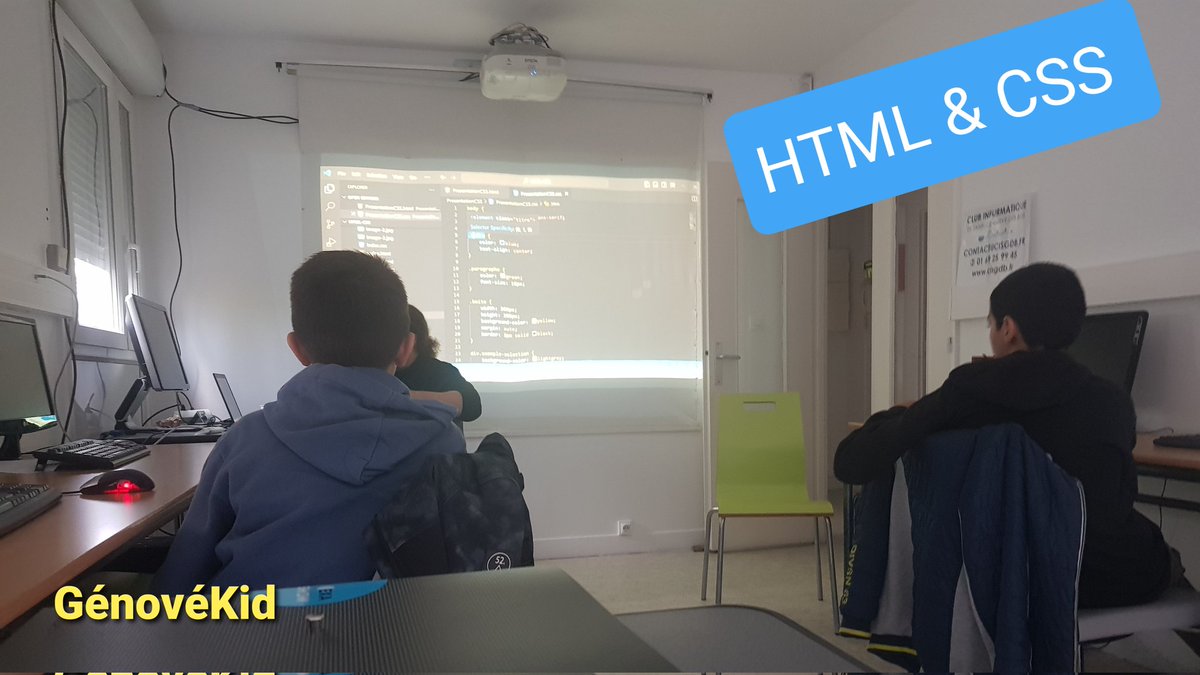 Com_CISGDB's tweet photo. Un atelier pendant les vacances : Genovékid Html &amp; CSS https://t.co/6XrP02h1oI