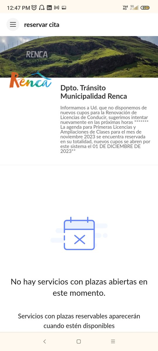 Poogom's tweet photo. @Muni_Renca llevo un año tratando de pedir hora para renovar, son un fraude publicitario!! https://t.co/wIo1XV2H60