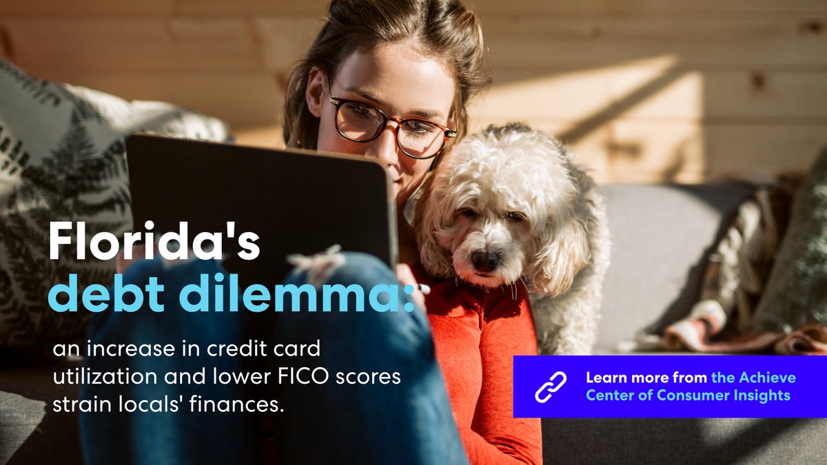 achievecom's tweet photo. 🌴 Struggling financially in the Sunshine State? Learn how rising #medicalbills, high #creditcardutilization &amp; high living expenses are leaving locals stressed in the latest snapshot from the Achieve Center for Consumer Insights: https://t.co/5SQZGtOJ7b #welcometoachieve #florida https://t.co/wgI7ZsXLEU