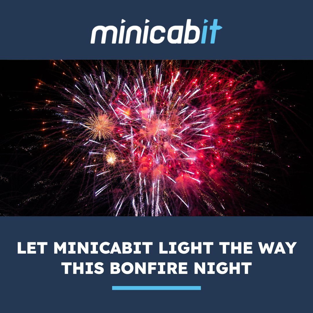 Light up your Bonfire Night with a hassle-free ride! 🎆 Minicabit is here to ensure you reach the fireworks show on time and return safely. Secure your journey: minicabit.com/taxi-booking-a… #FireworksDisplay #BonfireBliss #minicabit