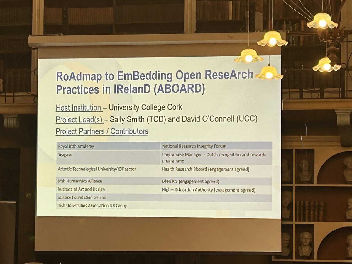 Dr Sally Smith (TCD) launching the NORF-funded ABOARD project  RoADmap toEmBedding Open ReseArch Practices in IRelanD 
#NORFest2023