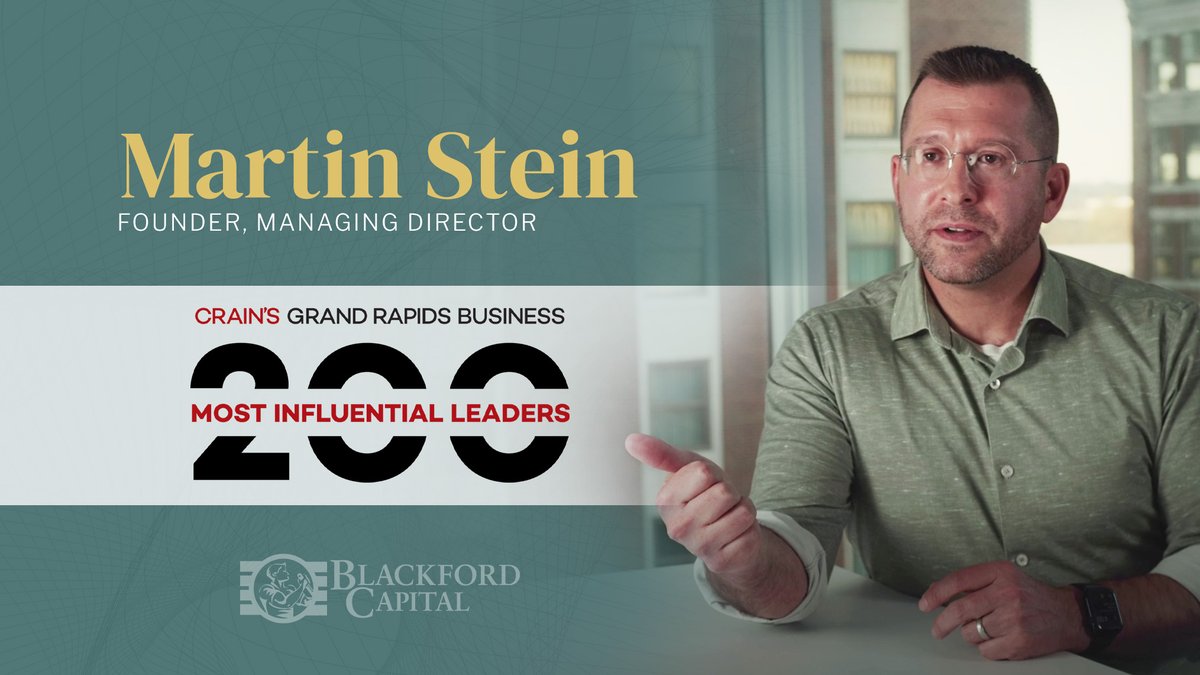 It's been a big week for our team - not only were we recognized on the <a href="/Inc/">Inc.</a> Founder-Friendly Investors list, but Martin Stein was named one of the 200 Most Influential Leaders in West Michigan by <a href="/CrainsGR/">Crain's Grand Rapids Business</a>. 

Congrats, Martin - a well-deserved honor! loom.ly/Vsqiigw