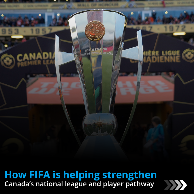 FIFAcom's tweet photo. Get to know: the Canadian Premier League 🔎

Supported by FIFA Forward 3.0 funding, a record-breaking fifth season of the @CPLsoccer concluded last weekend, as @ForgeFCHamilton became champions for the fourth time.