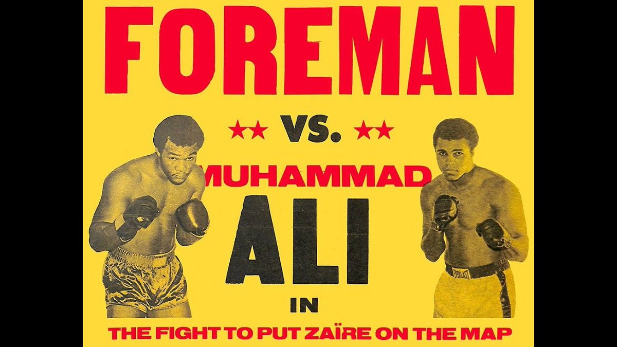 Johnboxing1's tweet photo. Forty nine years ago: Heavyweight champion and big favorite George Foreman threw hands with former champion Muhammad Ali https://t.co/XTyX8SOGQw https://t.co/sCmnNoBFih