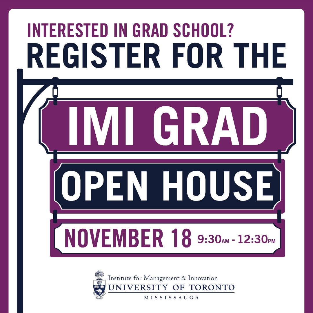 Interested in professional graduate programs?  Join us at the 10th annual IMI Grad Open House!  Learn about admissions and student life, meet recruiters &amp; faculty and tour our beautiful campus.  Register at uoft.me/open-house 

#gradschool #uoft #professional #mastersdegree