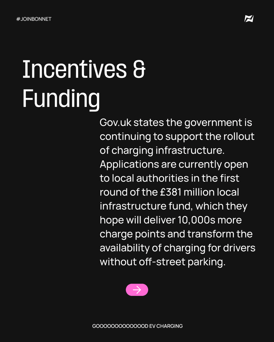 Last week, the UK government announced a string of incoming charging regulations 📖

Are they doing enough to help us reach the (now) 2035 ban on new ICE vehicles? Or could they still do more? 🔌 🪫

Let us know in the comments ⚡️

#evcharging #evchargingapp #joinbonnet #bonnet
