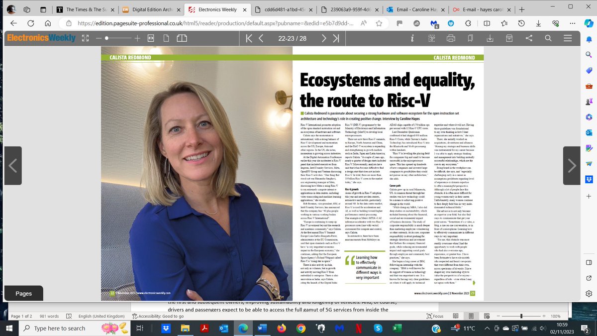 Investigating the #MatildaEffect and turning a spotlight on women leaders in #electronicsnews today. Read about Calista Redmond #Riscv, Jess Isquith #picmg_org and how #tektronix helps the next generation of female engineers in the latest issue of Electronics Weekly.
