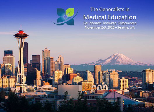Today I am at The Generalists in #Meded in #Seattle to give a little keynote about the nature of innovations in #HPE. This group has been running for 44 years! If you are in town, do come say hello. #TGME23