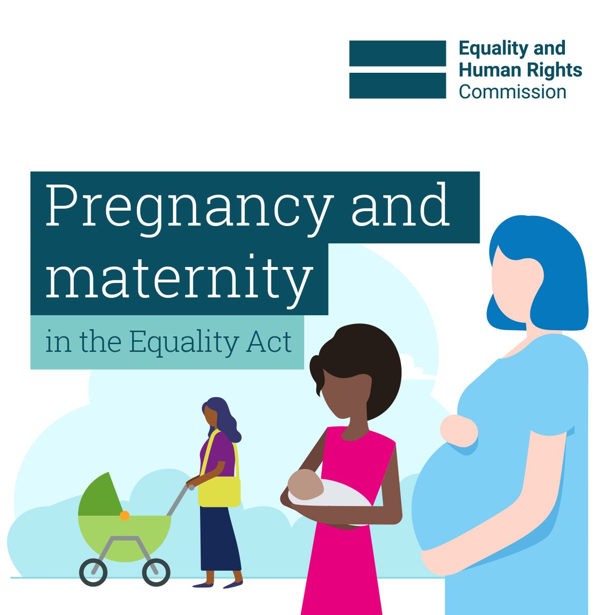 EHRC's tweet photo. We've produced guides on the workplace rights you're entitled to while you're pregnant or on maternity leave.

Read our key #pregnancy and #maternity rights advice: https://t.co/UJIhc0RQfz https://t.co/Rrl2uajXHs