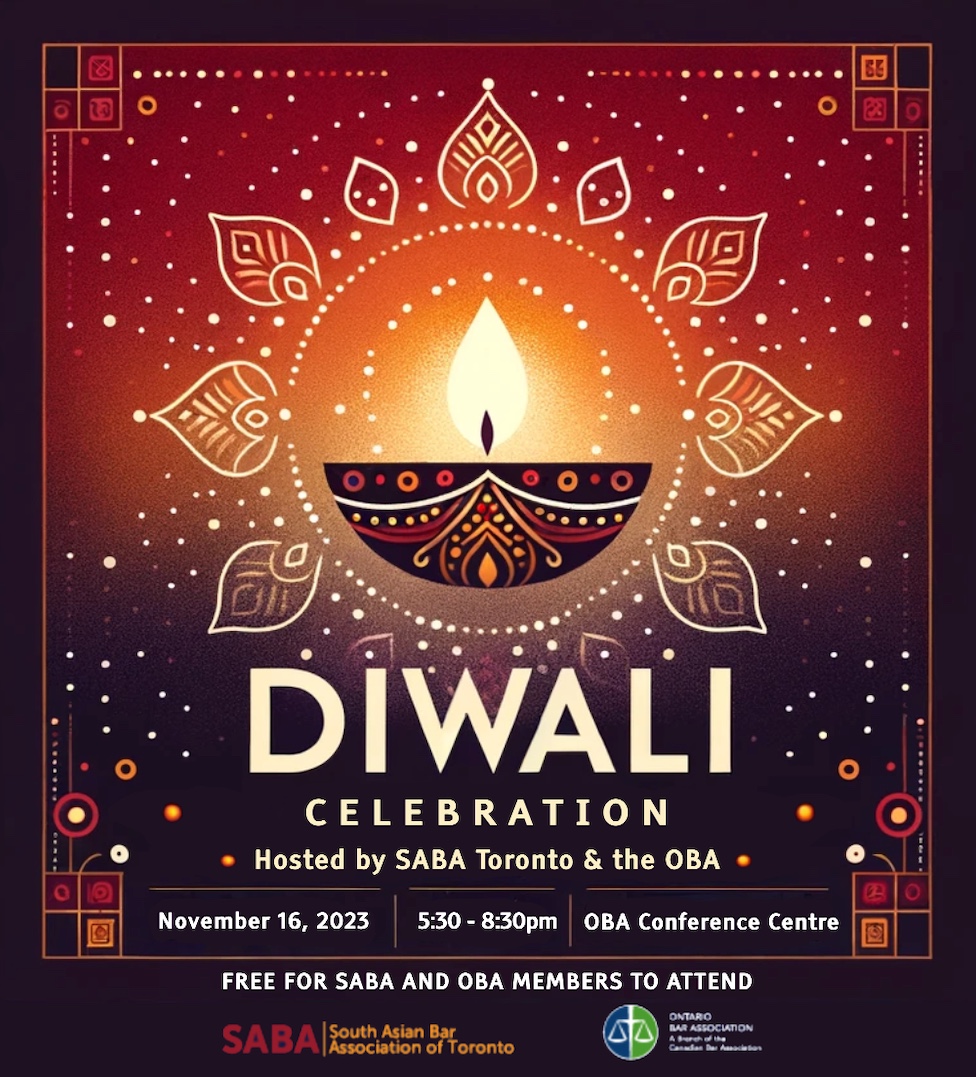 Come celebrate Diwali & Bandi Chhor Divas with us! 💫 📅 November 16, 2023 ⏰ 5:30 - 8:30pm 📍 OBA Conference Centre Free for SABA Toronto & OBA members to attend. Check the latest SABA Toronto newsletter for the code to activate discount pricing 🎟️ tinyurl.com/sabadiwali23