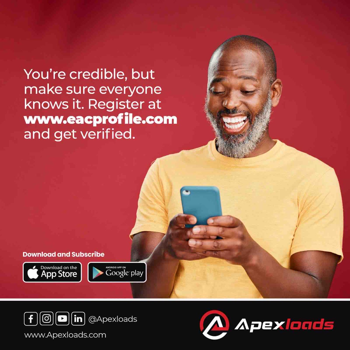 Apexloads's tweet photo. When it comes to business, credibility is key. Show clients that you’re the one to trust with #EACprofile by Apexloads.
#apexloads #loadboard #eacprofile #uganda #tanzania #kenya https://t.co/dqoLjVFPLF
