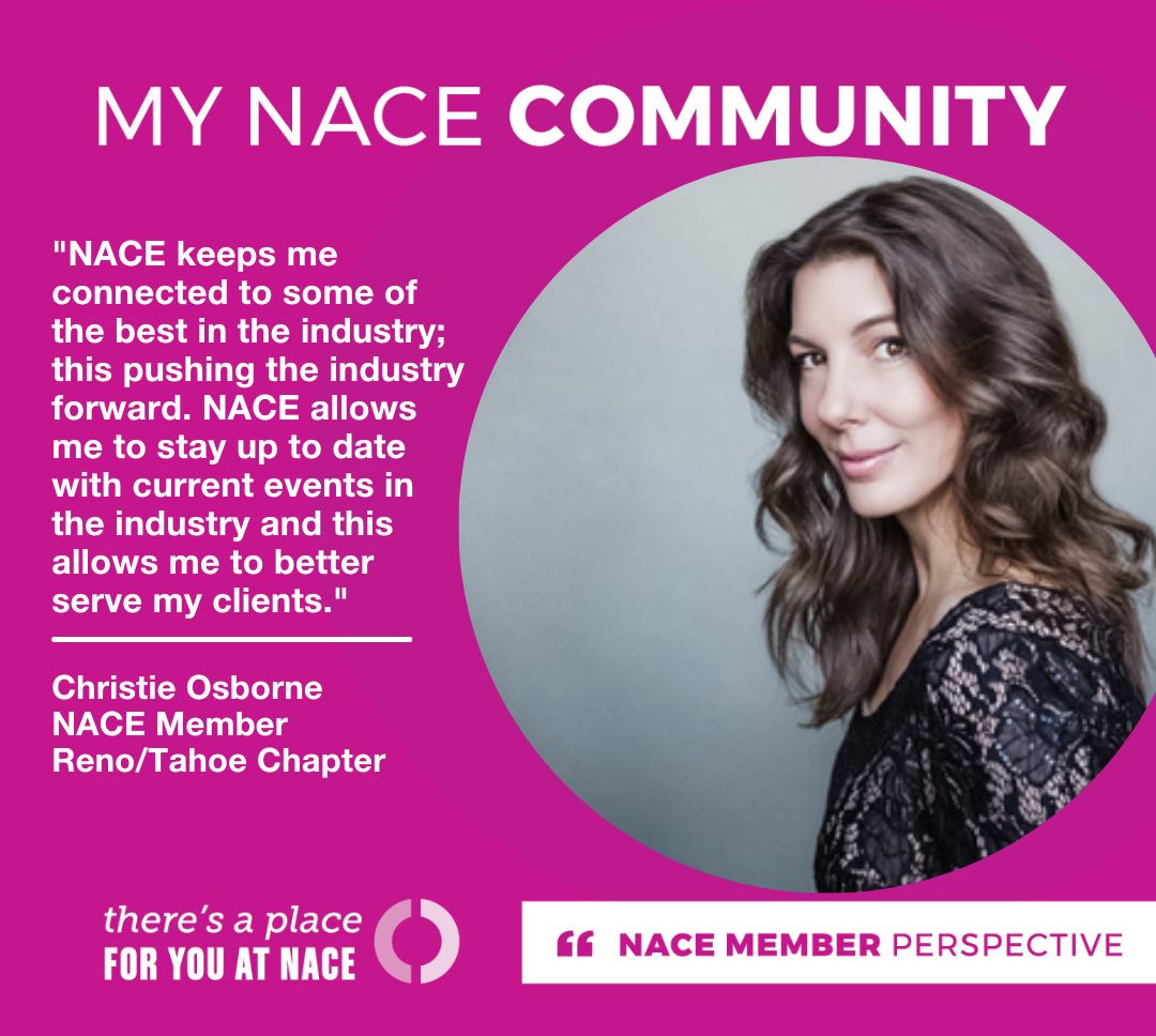 NACENational's tweet image. Happy #MemberSpotlightThursday! Meet Christie Osborne, Owner and Founder of Mountainside Media. Christie has been a member of NACE for 6 years and serves as Chair for the Membership Committee! #MemberSpotlight #MemberAppreciation #ThisIsNace