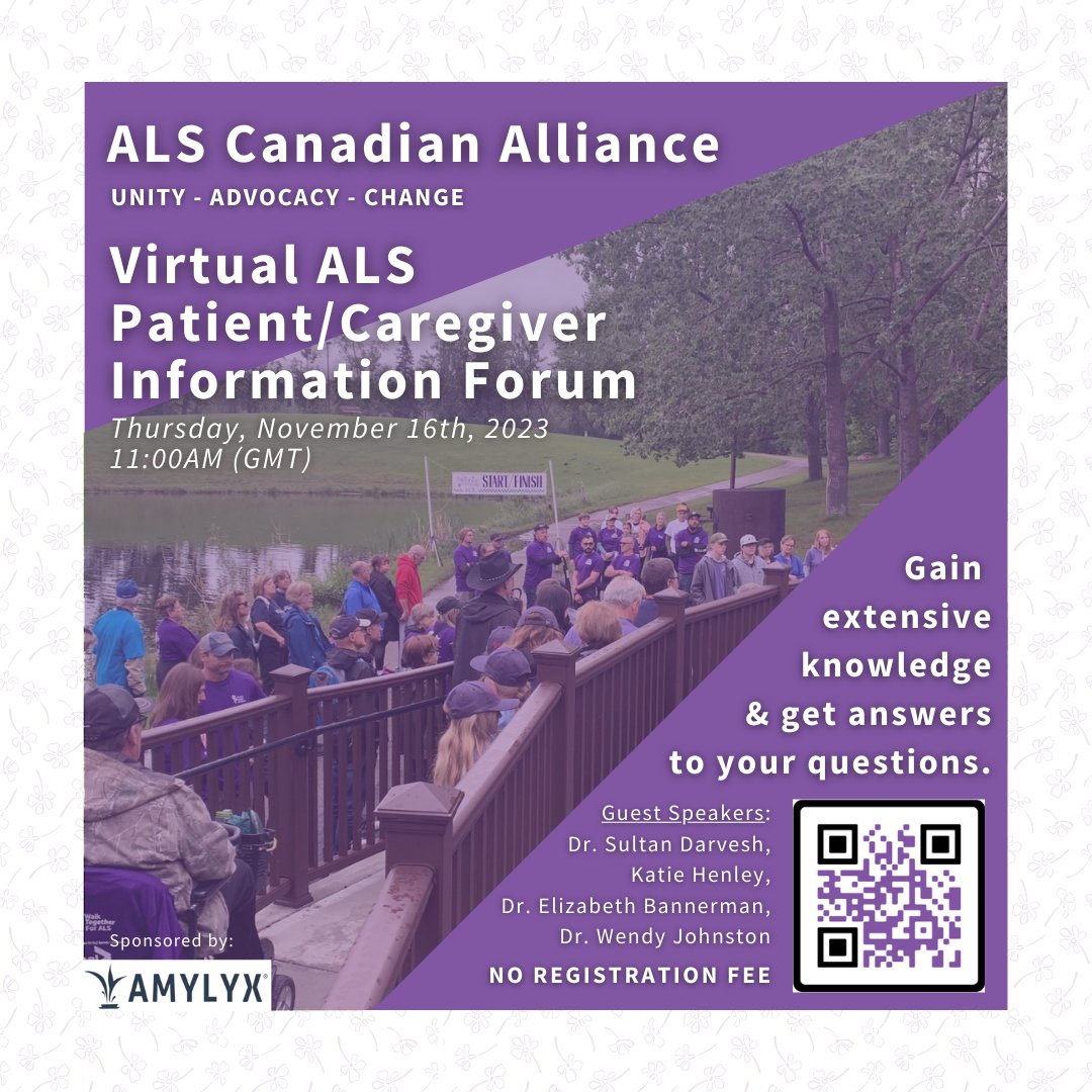 ALS Society of AB (@als_ab) on Twitter photo Register for ALS Canadian Alliance's Patient/Caregiver Forum on Nov 16. Learn about Frontotemporal Dementia, the CNDR, Strategies for Coping, Self-Care, MAID from subject-matter experts. Q&A to follow. RSVP to secure your spot! (ow.ly/qmkT50Q3z33) Register for ALS Canadian Alliance's Patient/Caregiver Forum on Nov 16. Learn about Frontotemporal Dementia, the CNDR, Strategies for Coping, Self-Care, MAID from subject-matter experts. Q&A to follow. RSVP to secure your spot! (ow.ly/qmkT50Q3z33)