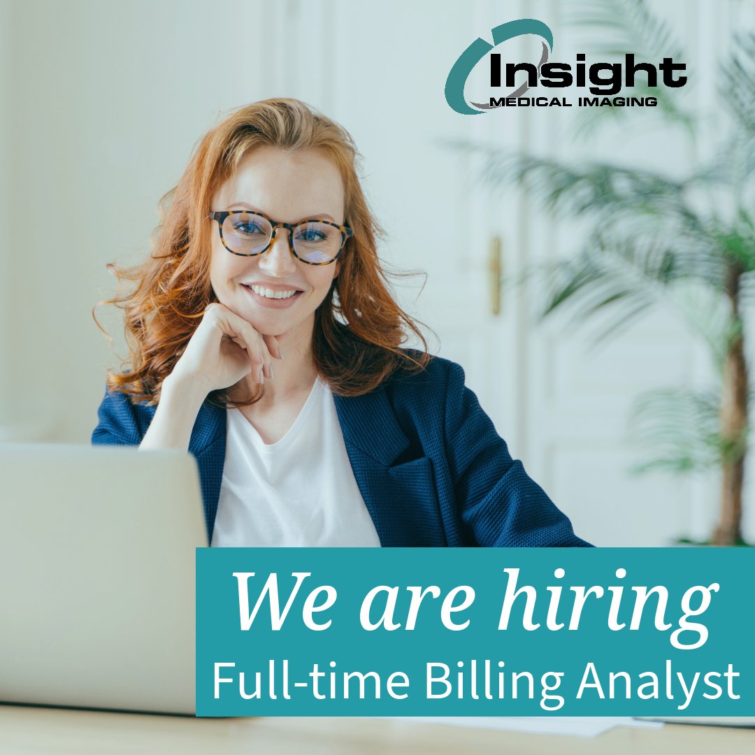Are you a detail-oriented problem solver with a passion for numbers and excellent interpersonal skills? If so, we want you to be a part of our growing team as a Billing Analyst at Insight Medical Imaging.

To apply and read more visit
x-ray.ca/careers/#billi…