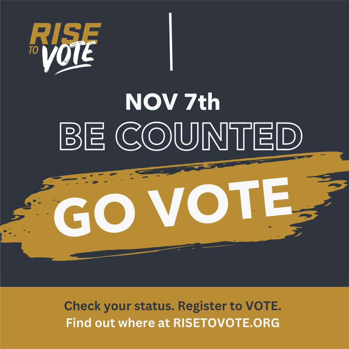 November 7 is just around the corner! Whether you need to register to vote, request absentee and mail-in ballots, or find out how, when and where to vote in your community, RISE to Vote has the tools you need to make sure your voice is counted. 👉 risetovote.org