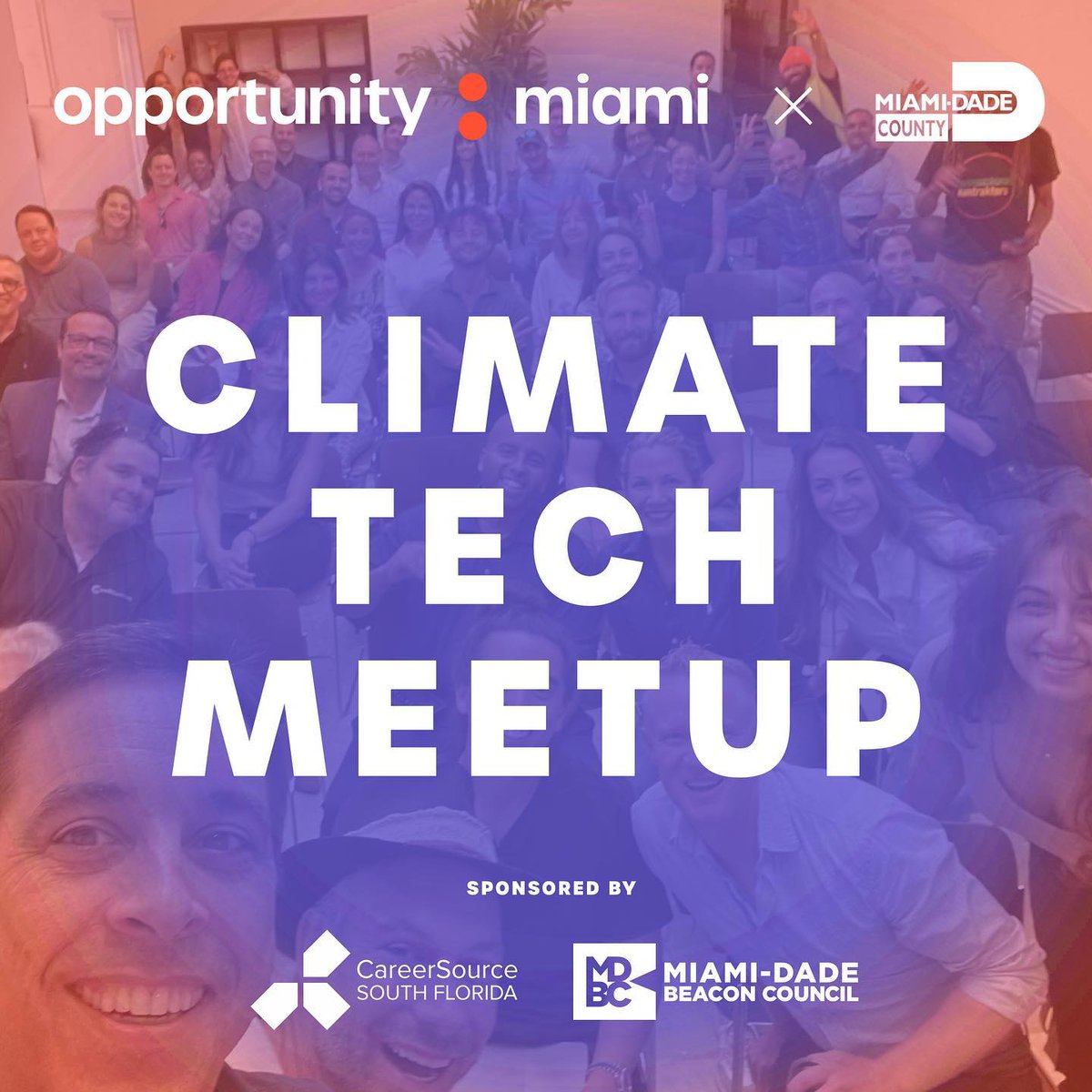 opportunitymia's tweet image. Tomorrow! Learn more about @MiamiDadeCounty's federal tech hub grant.👩‍💻 💰  Sign up for the upcoming #ClimateTech Meetup: opp.miami/ClimateTech113

@mdiauthority @beaconcouncil #MiamiInnovation#ClimateTech #GreenEntrepeneurship #MiamiNetworking #SouthFlorida