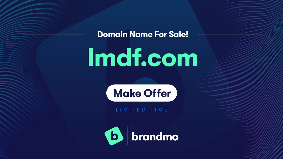 lmdf.com

Registered since 2001 the domain is undeveloped and available for purchase. #lmdf #domains #domain #domainname #domainnames #domainbrokerage #domainsforsale #domainforsale #domainnamesforsale #domainnameforsale

Inquire at: ow.ly/r3nW50Q3wRp