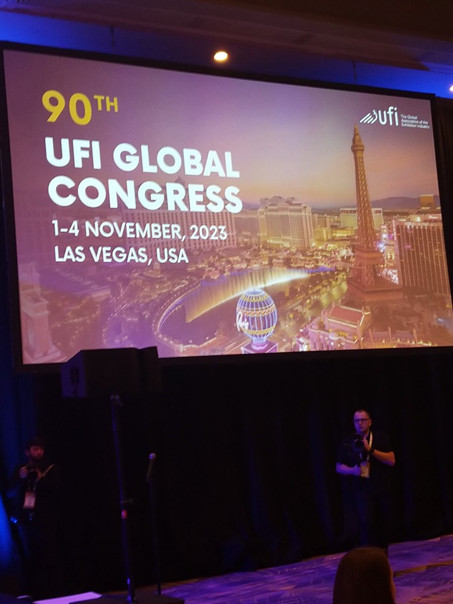 ¹#Uficongress in #LasVegas is about to start. Happy to meet friends  and colleagues from the #exhibition industry around the world and discuss latest trends and developments. @UFILive @marianeewbank @IELAWORLD @AUMAeV @NuernbergMesse @Koelnmesse @Interzoo_fair