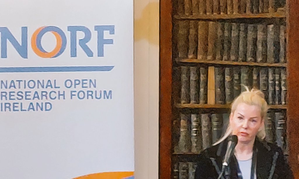 Time to get #ENGAGED! @Prof_Jo_Ivers speaking at the inaugural #NORFest2023 about the #OpenResearchIE project that will set out a road map for #PublicEngagement and #OpenScience. Congratulations to @norfireland 👏👏