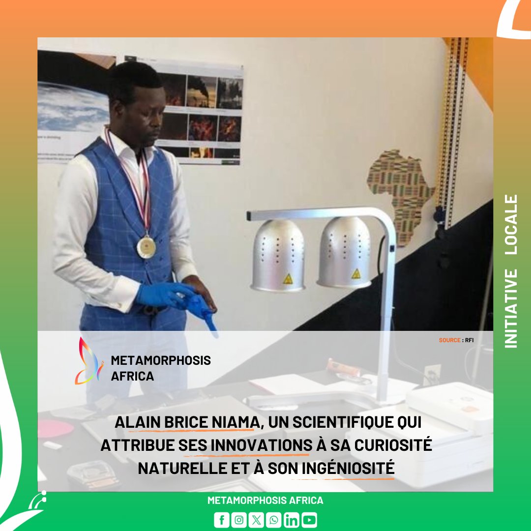 metamorphoziss's tweet photo. #InitiativeLocale | Le Brazzavilois Alain Brice Niama est un bel exemple de la façon dont la passion et le génie créatif peuvent conduire à des réalisations incroyables. Il a récemment présenté ses dernières innovations lors du Sommet des trois bassins des écosystèmes de biodiversité et des forêts tropicales à Brazzaville. Niama n'est pas un nouveau venu dans le monde des inventions : Il a reçu son premier prix à Paris en 2001 et a depuis réalisé sept inventions, chacune plus impressionnante que la précédente. Une de ses récentes inventions qui attire particulièrement l'attention est une encre indélébile fabriquée à partir de CO2. Cette invention a le potentiel d'aider à combattre les changements climatiques et la fraude, ce qui est assez impressionnant ! En plus de cela, il a également inventé un pétrole à base de café et un drone à quatre hélices. Pour ne citer que ça !
#MetamorphosisAfrica #InitiativeLocale #Engagement #UnAfriqueMeilleur #CommunautéEnAction #FaireLaDifférence #UnActeÀLaFois #NovembreEnVert #African #AfriqueMonde