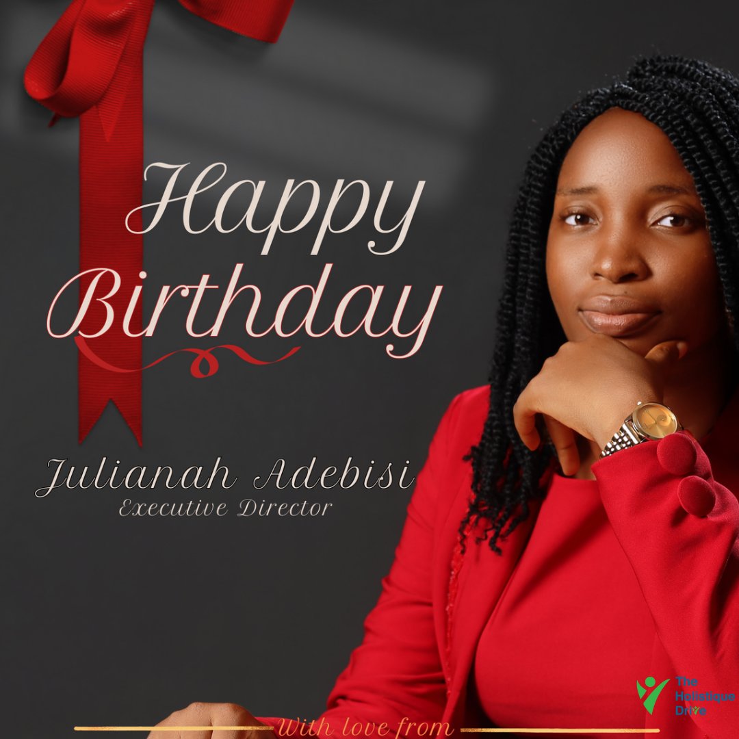 HolistiqueDrive's tweet photo. Wishing our Executive Director @Dr Julianah Adebisi a very Happy Birthday. 

Your diligence, dedication and discipline inspire us all. 

May this new year be filled with exceptional and holistic success https://t.co/cQTyyPdbzQ