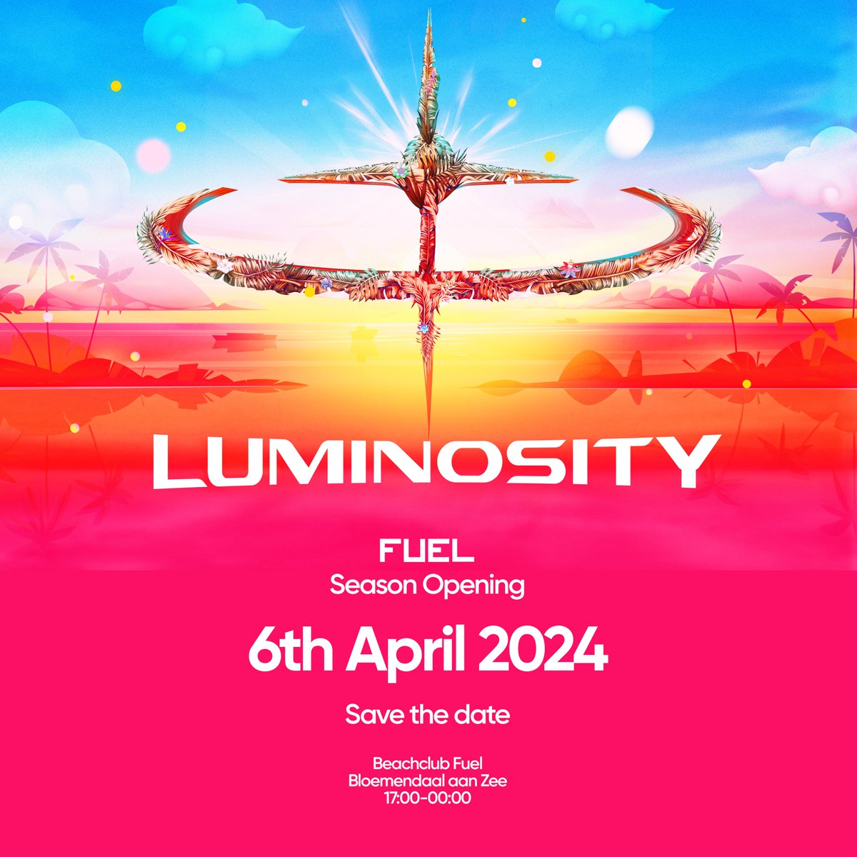 We’ll be kicking off the festival season on April 6th 2024 at one of our favourite spots - by the beach in Bloemendaal. Phase 1 Tickets are available for €29,50 on the link below. Tickets: luminosity-events.nl/tickets/