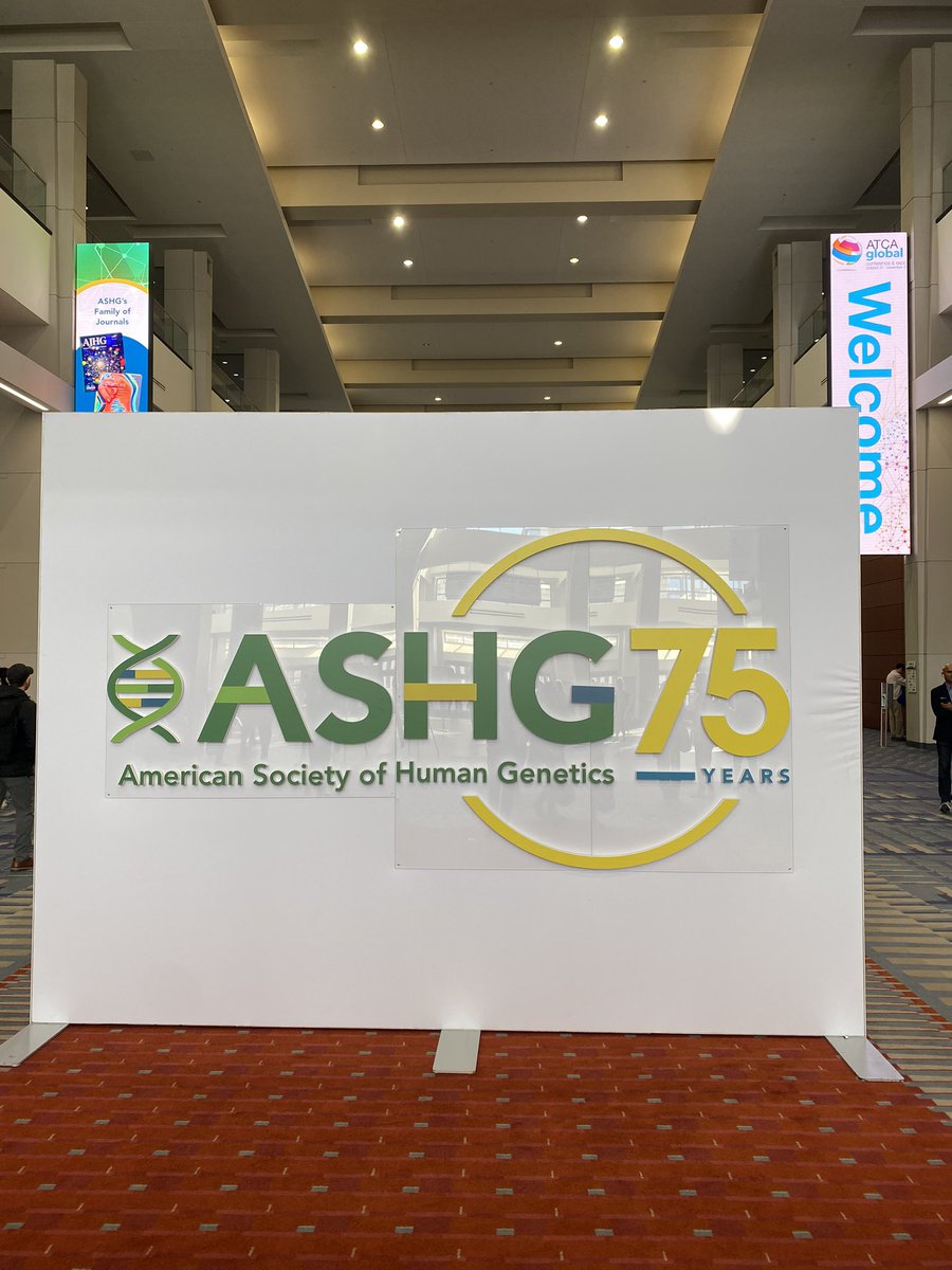 Excited to be back for the 75th anniversary of #ASHG23 in DC! Great to see all the familiar faces 😊 Let me know if you’re around and want to chat! #ASHG2023