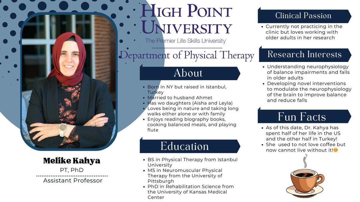Welcome to our HPU DPT family Dr. Melike Kahya. Let's embark on this exciting journey together, empowering future physical therapists and making a positive impact on healthcare. 🌟 #HPUFamily #NewBeginnings #DPTFaculty #WelcomeAboard