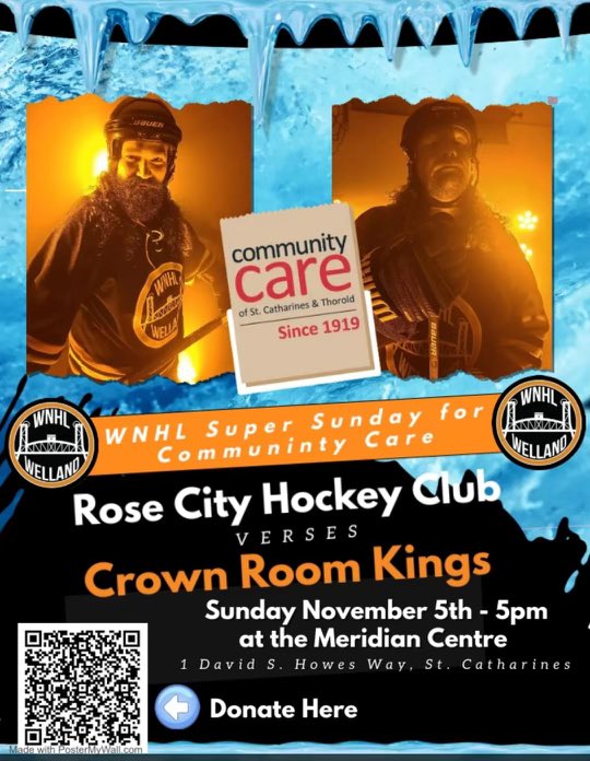 This Sunday, my buddies and I that play in the greatest beer league on earth, the @WNHL2, are raising money for @communitycarest. If you feel so inclined to donate, it would help out folks in need of support in our community. canadahelps.org/en/charities/c…