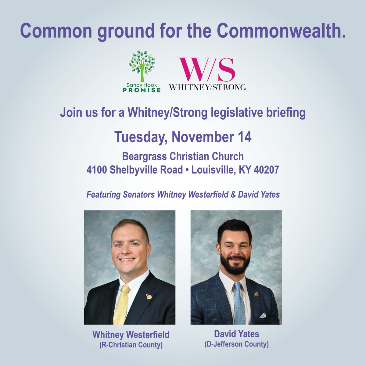 Mark your calendars for Tuesday, Nov. 14, 2023, for our Legislative Briefing. Hear from our W/S Advocacy team and key lawmakers about their insights & expectations for the upcoming session. We will talk about CARR & effective advocacy strategies. bit.ly/3QngTVM