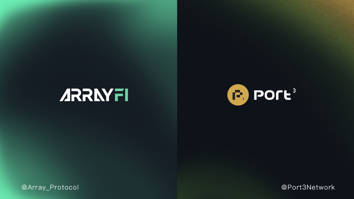 ArrayFi (@array_protocol) on Twitter photo Thrilled to announce our new partnership with
<a href="/Port3Network/">Port3 Network</a>!
#Port3, home of #Web3, #️⃣1⃣GTM web3 quest platform.👍
Looking forward to more extensive cooperation!🥳 Thrilled to announce our new partnership with
<a href="/Port3Network/">Port3 Network</a>!
#Port3, home of #Web3, #️⃣1⃣GTM web3 quest platform.👍
Looking forward to more extensive cooperation!🥳