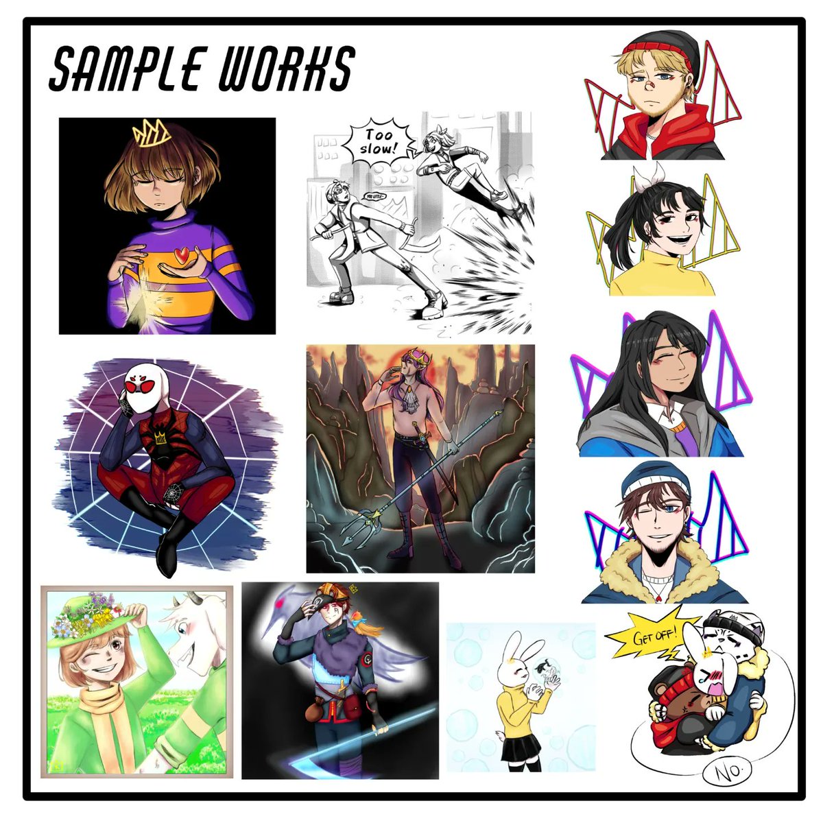 Commissions are open, redid my sheet, dm if Interested
#commissionsareopen