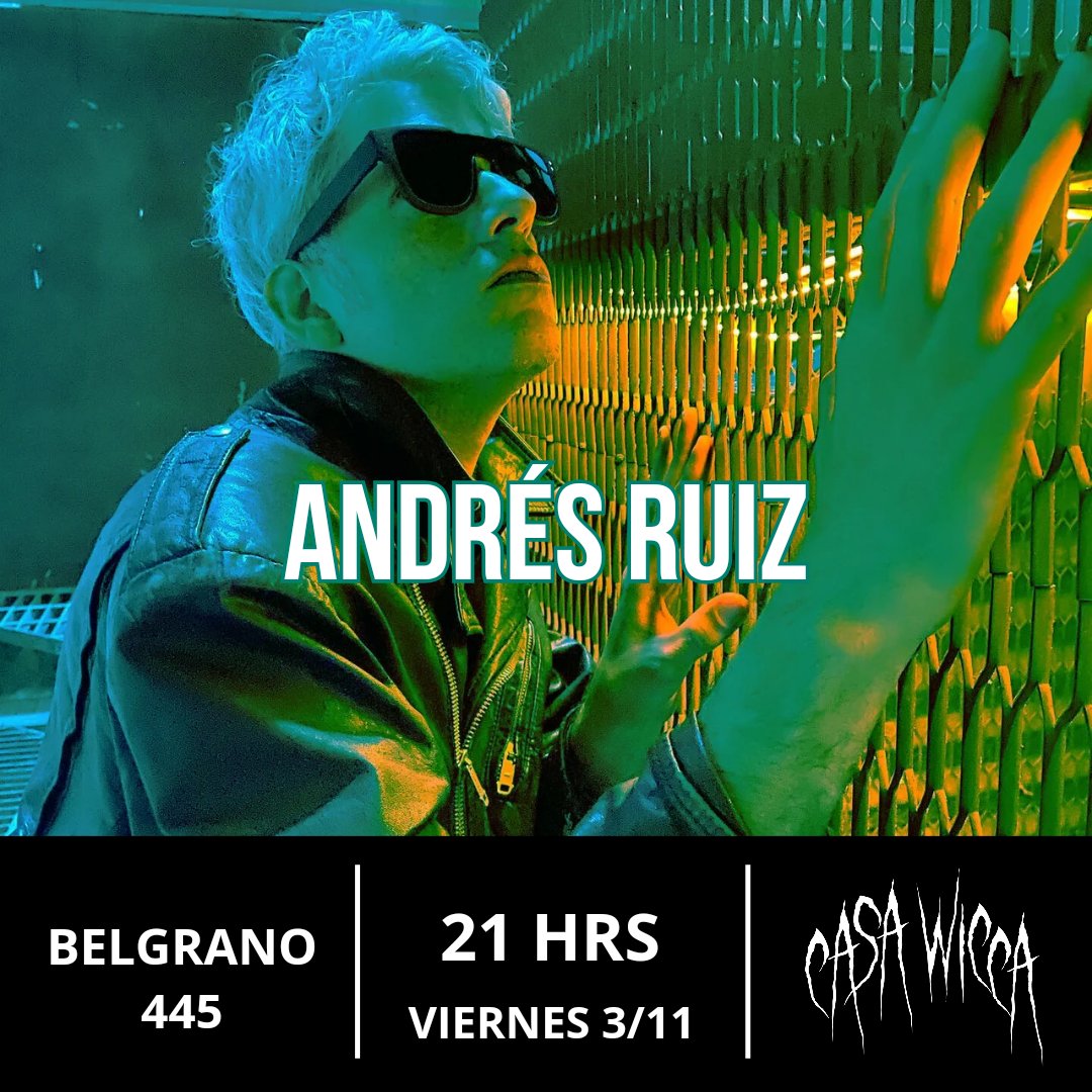 andresruizmusic's tweet photo. Este finde vuelvo a #SANLUIS 

VIE 3.11 / San Luis Capital
SÁB 4.11 / Villa Mercedes

#Dramacolor ARG 2023 🐍 https://t.co/tDBRSbdt1V
