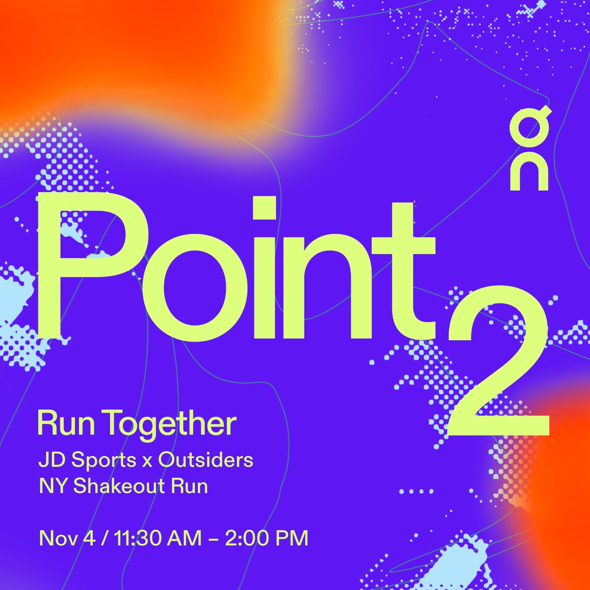 jdsportsus's tweet image. Run Together! 🤝

Meet up at JD Sports #TimesSquare on Saturday, November 4th at 9am ET. 📌

The event will include running, music, drinks and celebration. 🎶

All part of NYC’s very own On-powered movement festival. 🗽

Learn more here. brnw.ch/21wE5X0

#On #Point2 #NYC