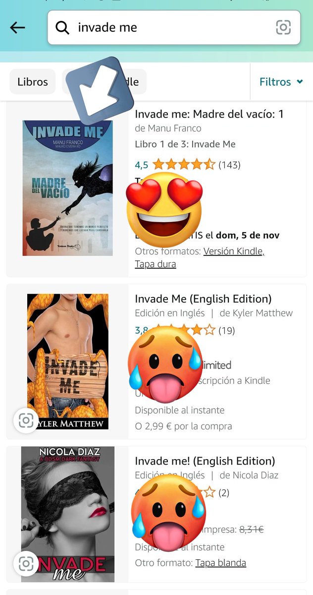 Manu_franco's tweet photo. Hola!
Si te interesa #InvadeMe y lo buscas en #Amazon
Recuerda que mi versión es la única que encontrarás con ese nombre que no es PORNO 😅 https://t.co/CXiMW5j06i