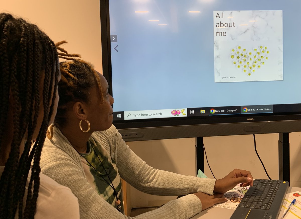 Third graders <a href="/PPS_CPI/">Churchland Primary & Intermediate School</a> are using their Library time with Mrs. Stewart to write and publish their autobiographies using the <a href="/BookCreatorApp/">Book Creator Team</a>.   When finished, they'll have a shelf of personalized, digital books to share. <a href="/jennthomas75/">Jennifer Thomas</a> <a href="/PortsVASchools/">Portsmouth Schools</a> <a href="/ebracyPPS/">Dr. Elie Bracy III</a> #PPSshines #ppstrt