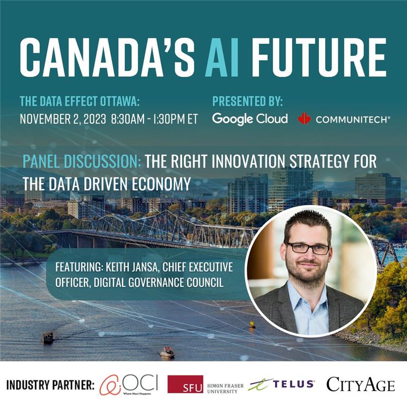I am thrilled to be participating at today's <a href="/CityAge/">CityAge</a> event, "The Data Effect Ottawa: Canada's AI Future," where we examine how to build trusted guardrails for AI to and manage this rapidly evolving technology.#digitalgovernance #ResponsibleAI