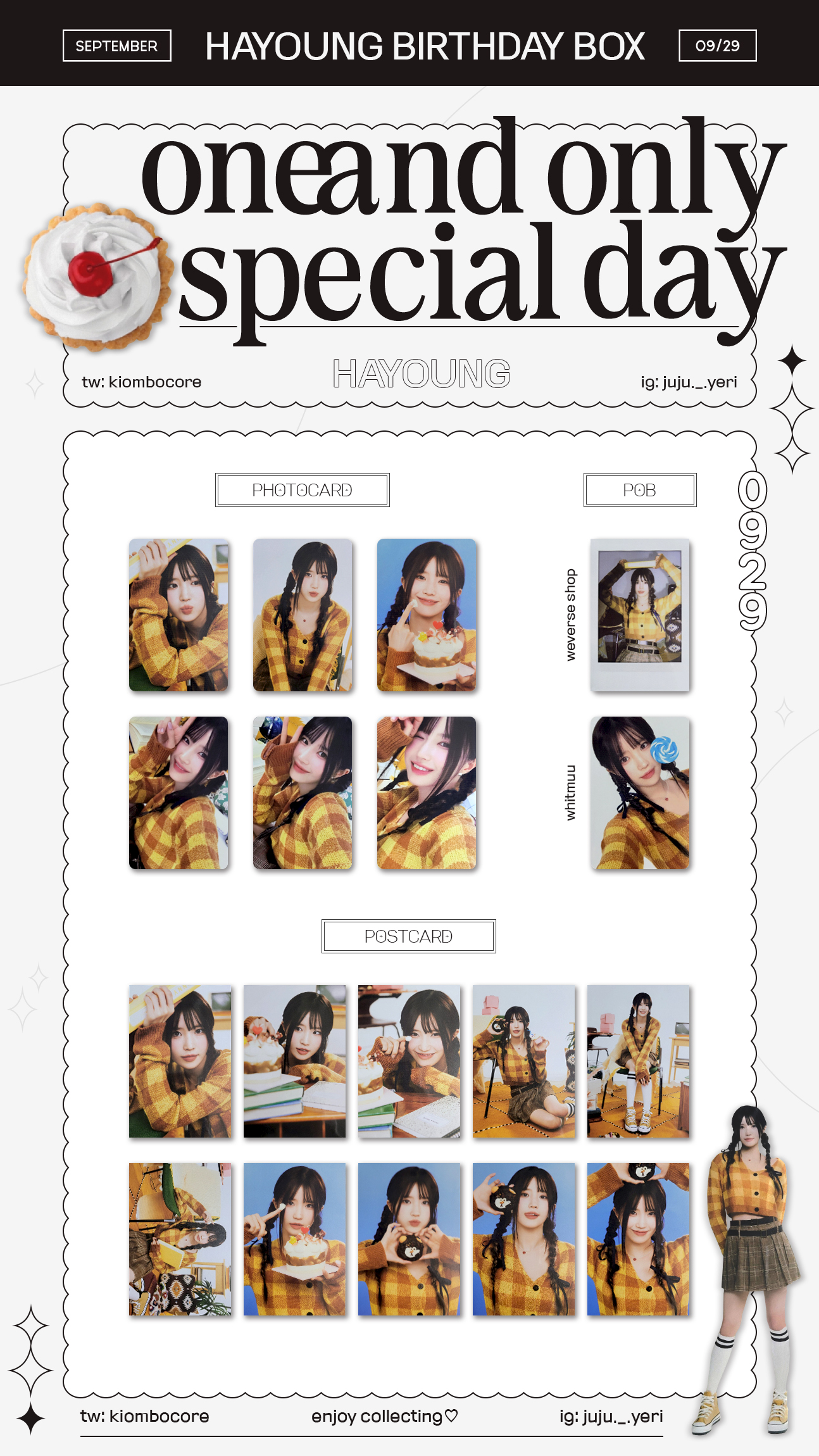 fromis_9 HAPPY ナギョン DAY Birthday BOX FROMIS_9 HAPPY NA GYUNG DAY BIRTHDAY BOX/10 Post Card+6