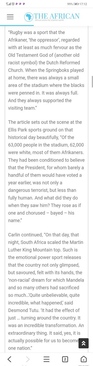 SivuthuMandixo's tweet photo. @Mthuli4 As long as blacks continue being distracted by fake unity.
We learnt nothing from the same 2019 rugby euphoria.
Sadly black people are much too easily fooled by media & white people.
Hence we will always be at the bottom of the food chain.
#FakeUnity
@EFFSouthAfrica #SkeemSaam https://t.co/duOL11L1zV