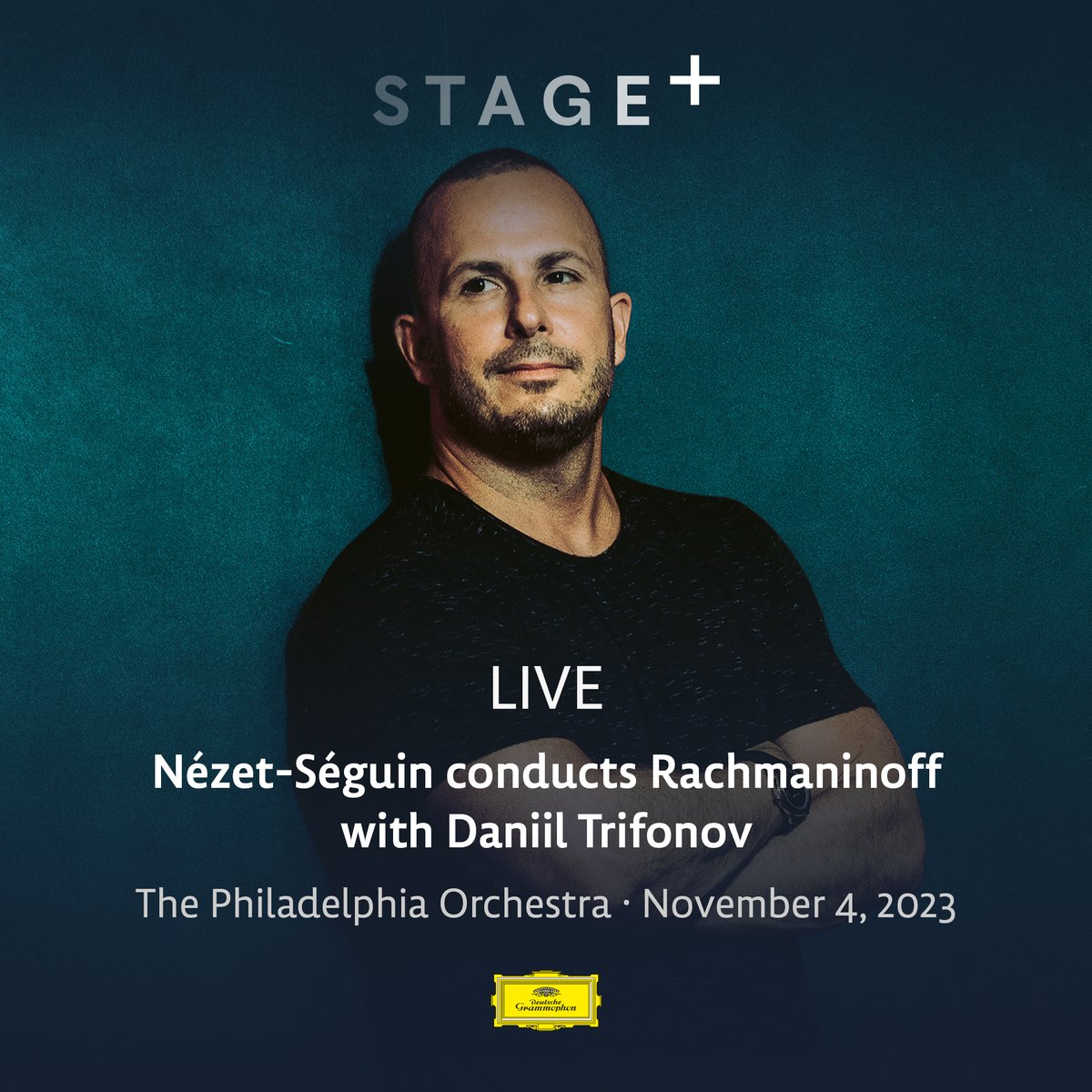 Pianist @daniil_trifonov is reunited with the @philorch and @nezetseguin for a performance of Rachmaninoff’s Rhapsody on a Theme of Paganini, while the orchestra and conductor also present the composer’s Vocalise as well as the Symphony No. 1. Tune in at stage.plus/TrifonovRachma…
