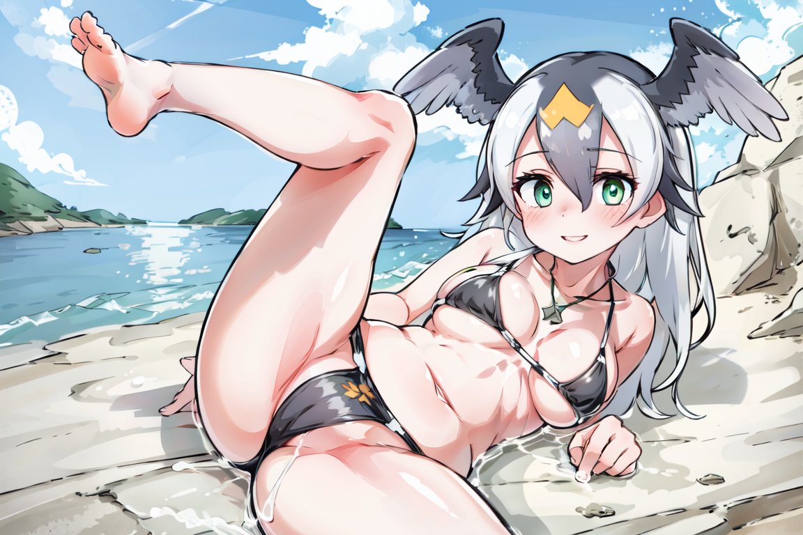 AI描きプログラムでウミウの水着姿を作ってみました🐦💦

#けものフレンズ 
#AIイラスト #AIArt 