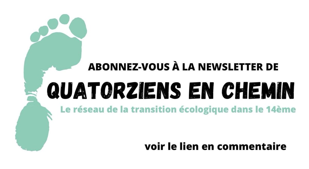 Bonjour ! Aidez-nous à deployer la portée de la page de #Quatorziensenchemin 🌱#Paris14 en likant la page ⬇️ facebook.com/quatorziensenc… 
Invitez vos ami-e-s à l’aimer aussi et à intégrer ce groupe ! MERCI 🫶
Pour s'abonner et recevoir les infos 
c'est ici ⬇️
wordpress.us20.list-manage.com/subscribe?u=e2…